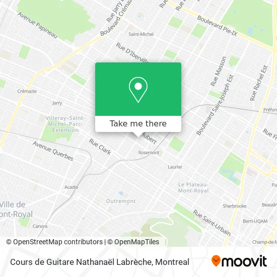 Cours de Guitare Nathanaël Labrèche map