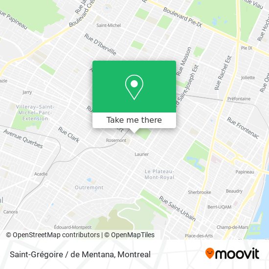 Saint-Grégoire / de Mentana map