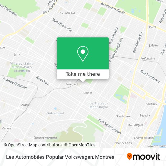 Les Automobiles Popular Volkswagen map