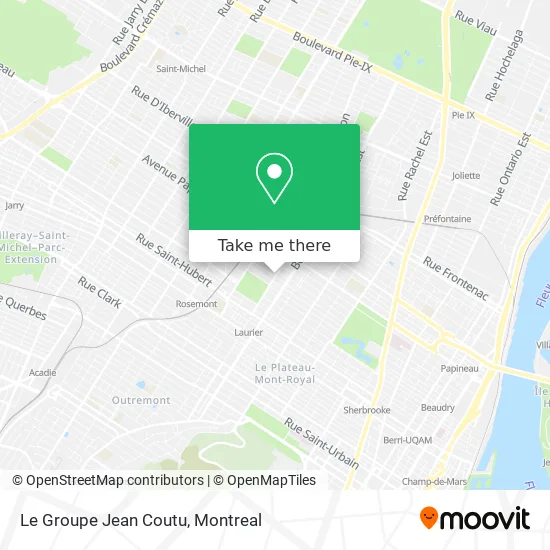 Le Groupe Jean Coutu map