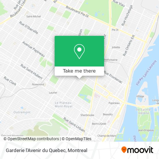 Garderie l'Avenir du Quebec map