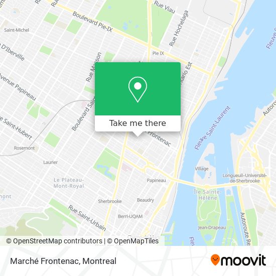 Marché Frontenac map