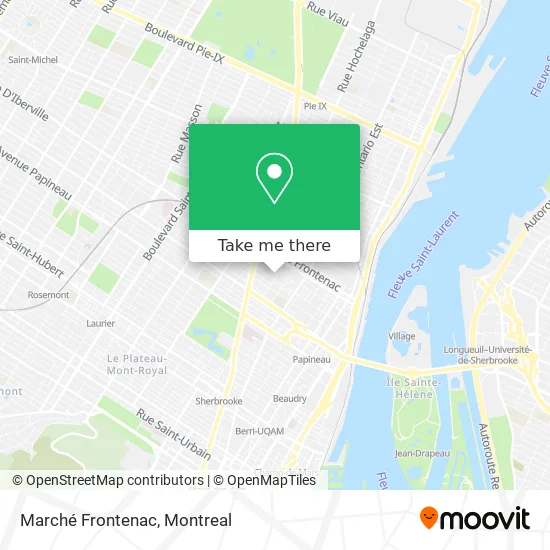Marché Frontenac map