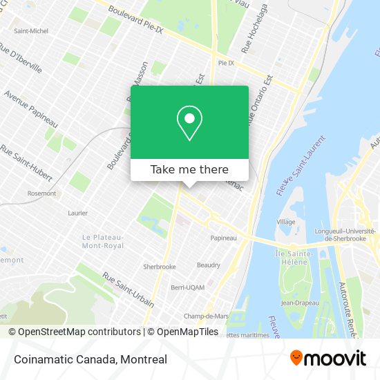 Coinamatic Canada map