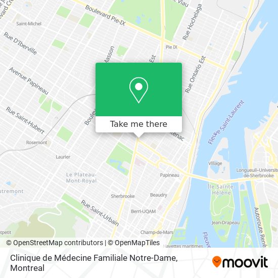 Clinique de Médecine Familiale Notre-Dame map