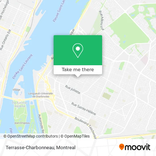 Terrasse-Charbonneau map