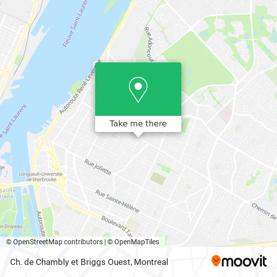 Ch. de Chambly et Briggs Ouest map