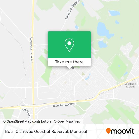 Boul. Clairevue Ouest et Roberval map