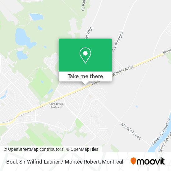 Boul. Sir-Wilfrid-Laurier / Montée Robert map