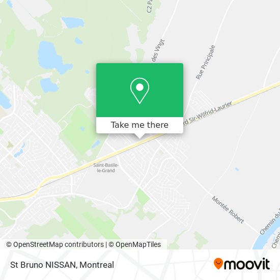 St Bruno NISSAN map