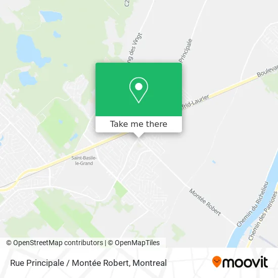 Rue Principale / Montée Robert map