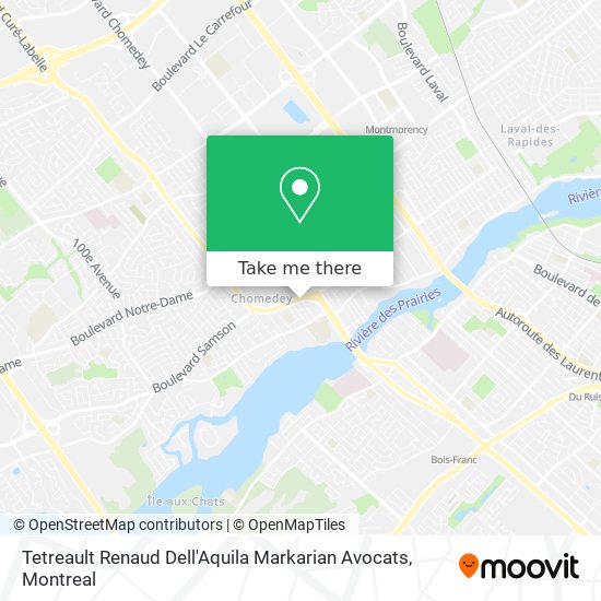 Tetreault Renaud Dell'Aquila Markarian Avocats map