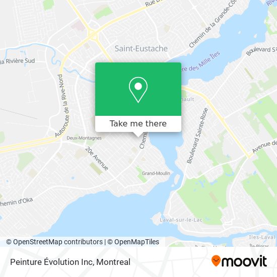 Peinture Évolution Inc map