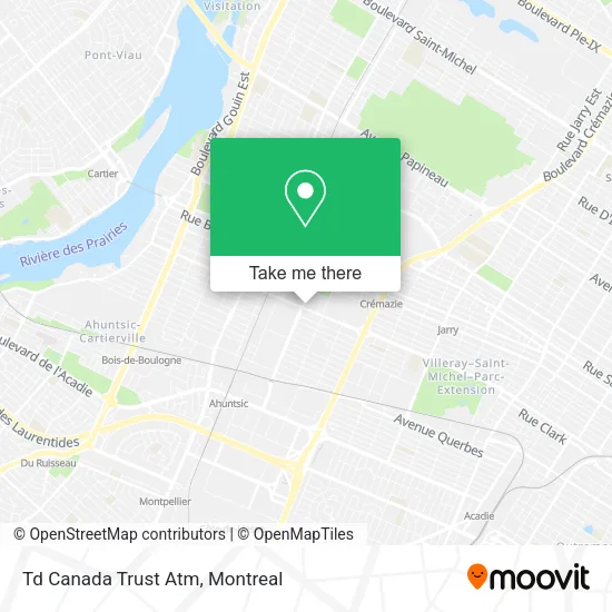 Td Canada Trust Atm map