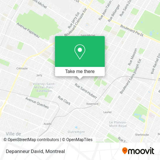 Depanneur David map
