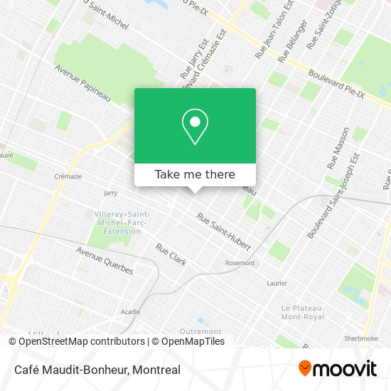 Café Maudit-Bonheur map