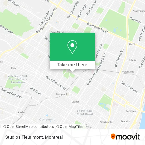 Studios Fleurimont map