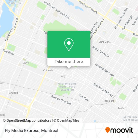 Fly Media Express map