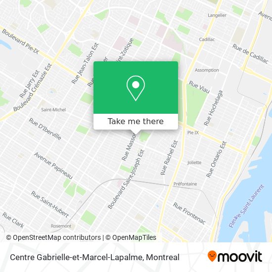 Centre Gabrielle-et-Marcel-Lapalme map