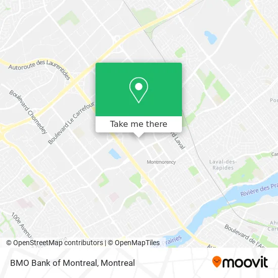 BMO Bank of Montreal map