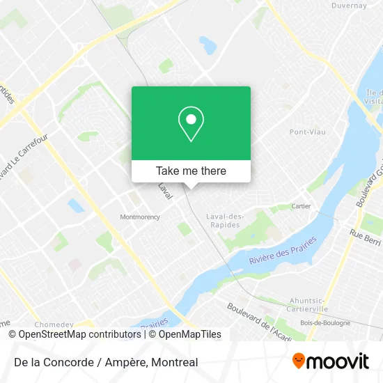 De la Concorde / Ampère map