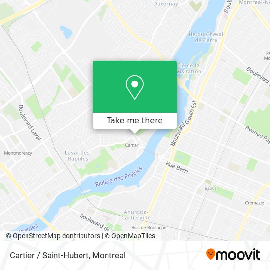 Cartier / Saint-Hubert map