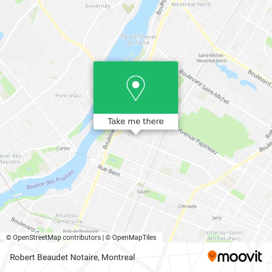 Robert Beaudet Notaire map