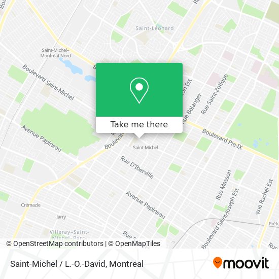 Saint-Michel / L.-O.-David map