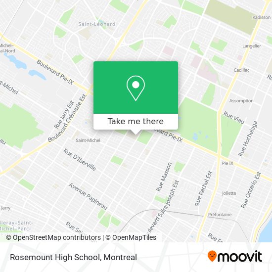 Rosemount High School map