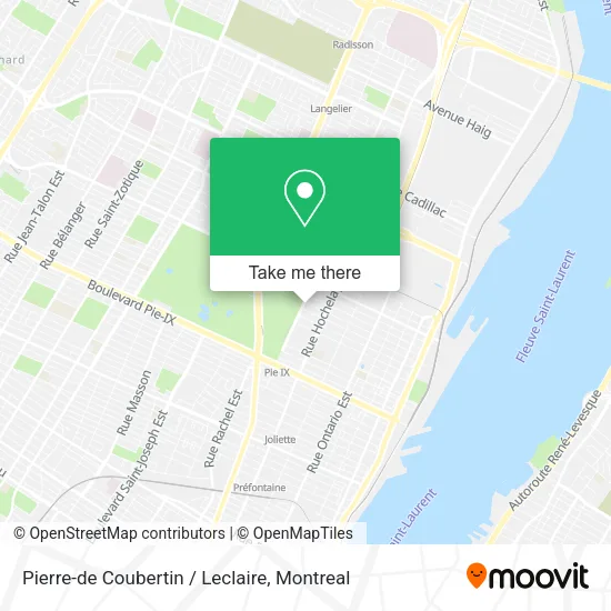 Pierre-de Coubertin / Leclaire map