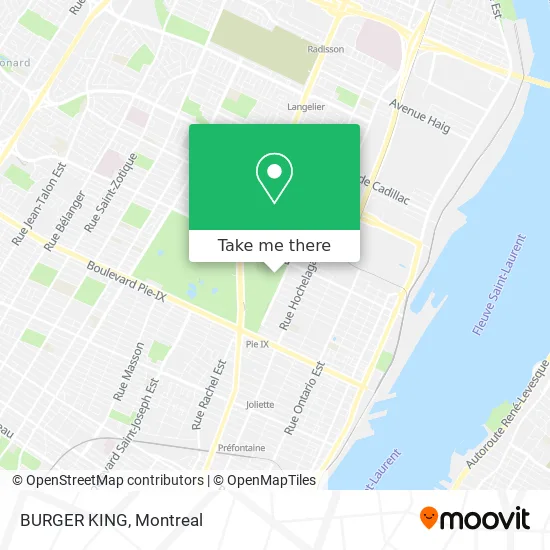 BURGER KING map