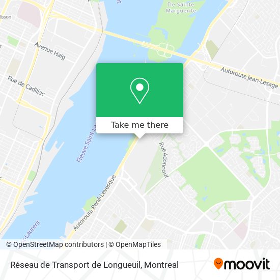 Réseau de Transport de Longueuil map