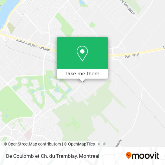 De Coulomb et Ch. du Tremblay map