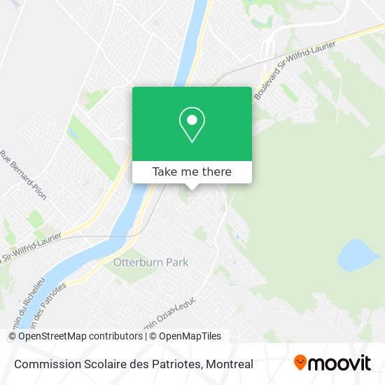 Commission Scolaire des Patriotes map