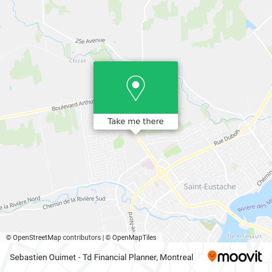 Sebastien Ouimet - Td Financial Planner map
