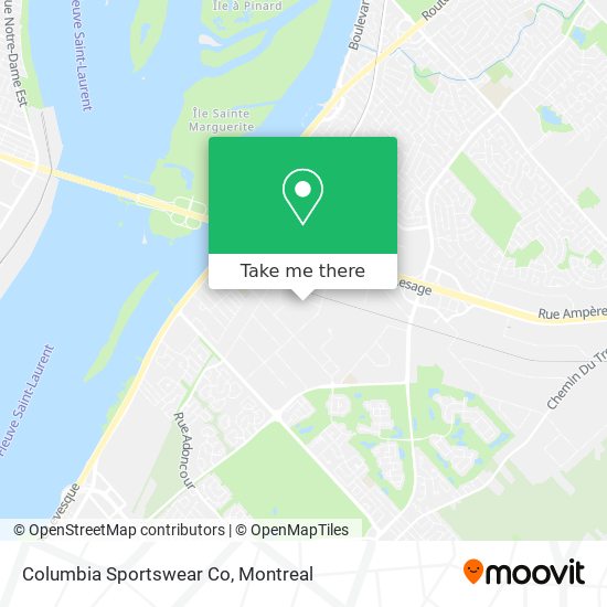 Columbia Sportswear Co map