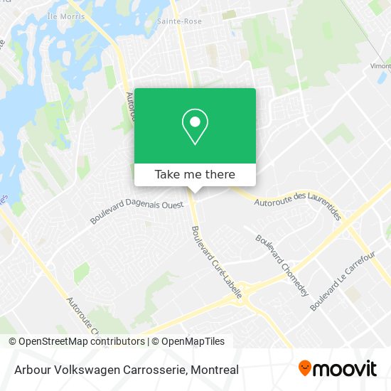 Arbour Volkswagen Carrosserie map