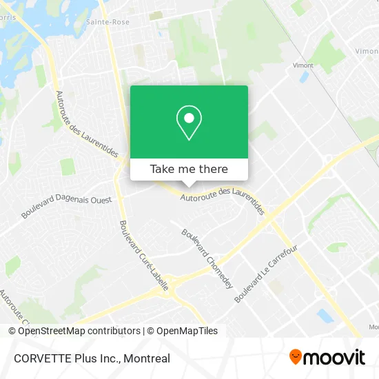 CORVETTE Plus Inc. map