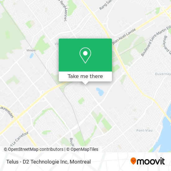Telus - D2 Technologie Inc map