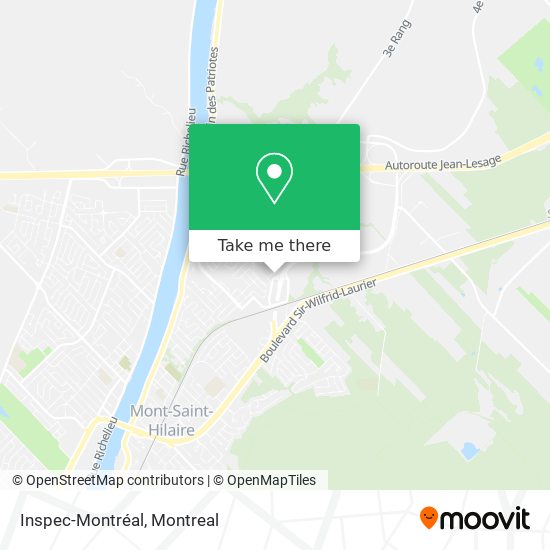 Inspec-Montréal map