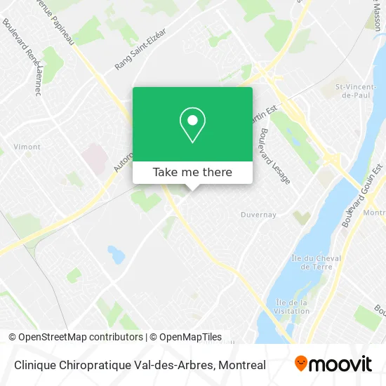 Clinique Chiropratique Val-des-Arbres map