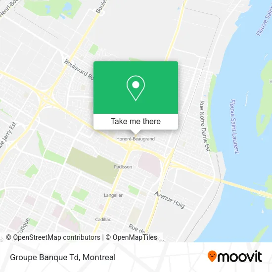 Groupe Banque Td map