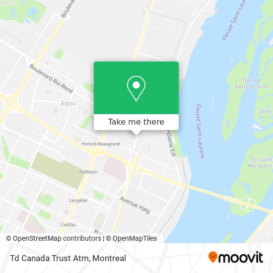 Td Canada Trust Atm map