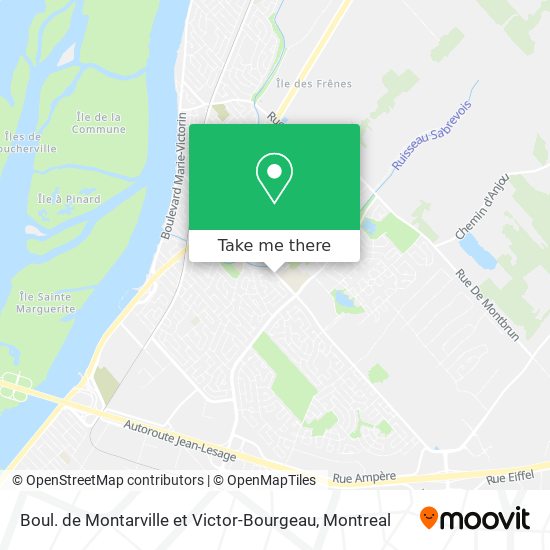 Boul. de Montarville et Victor-Bourgeau map
