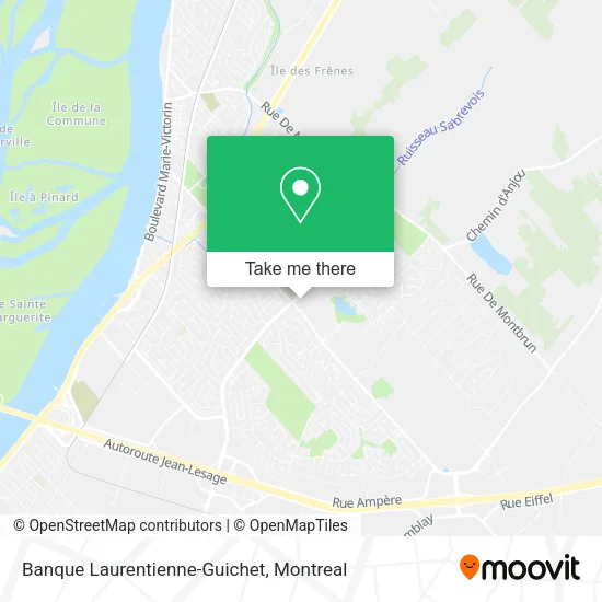 Banque Laurentienne-Guichet map