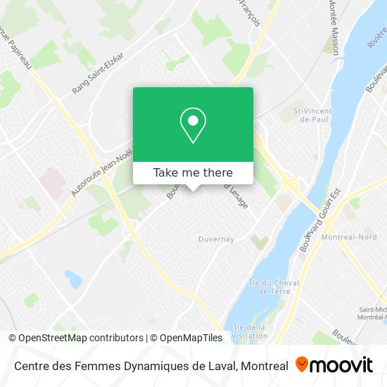 Centre des Femmes Dynamiques de Laval map