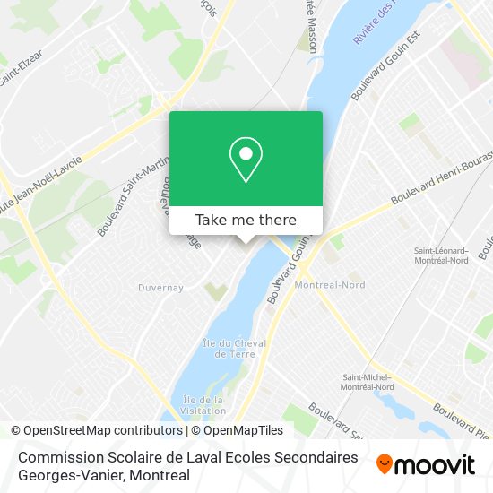 Commission Scolaire de Laval Ecoles Secondaires Georges-Vanier map