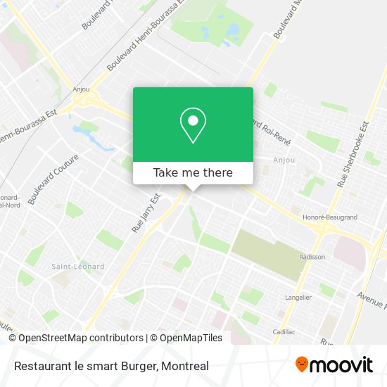 Restaurant le smart Burger map