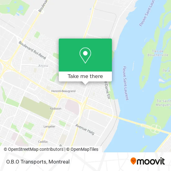 O.B.O Transports map