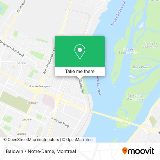 Baldwin / Notre-Dame map